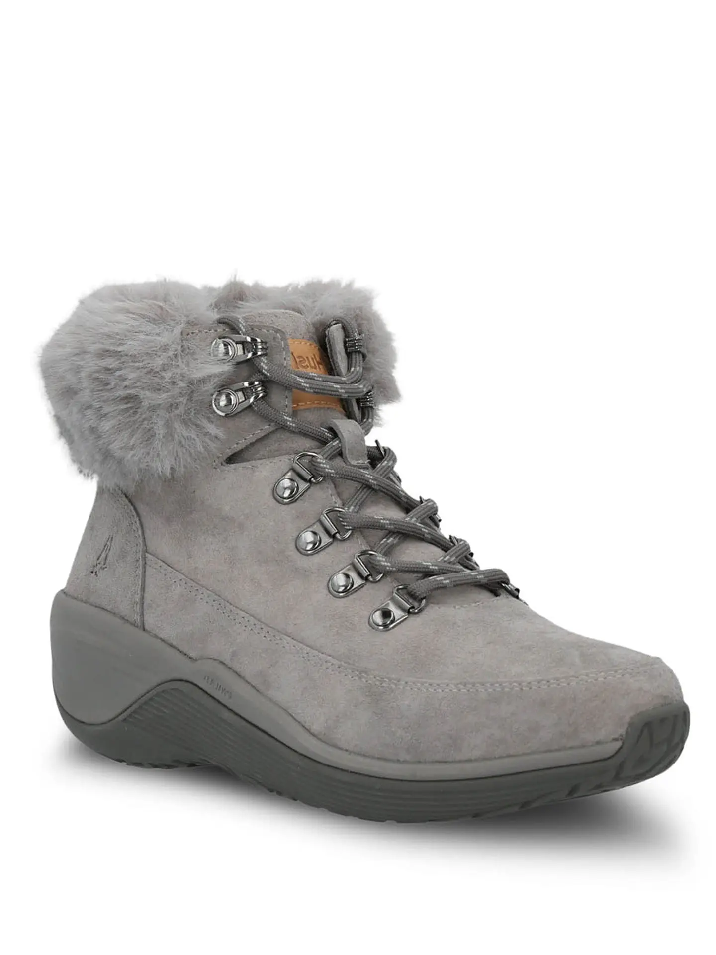 Botin Cuero Mujer Spinal Rug Alpine Gris Hush 1