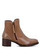 Botin Cuero Mujer Viller Café - Miniatura 2