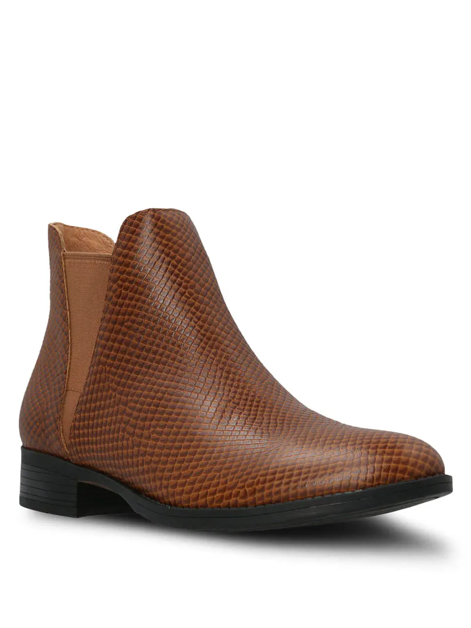 Botin Cuero Mujer Alva Café 1
