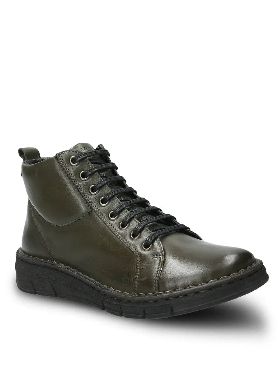 Botin Cuero Mujer Winnet Verde 1