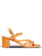 Sandalia Vestir Cuero Mujer Nicolo Naranja - Miniatura 1