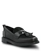 Mocasin Italiano Cuero Mujer Wyatt Negro - Miniatura 2