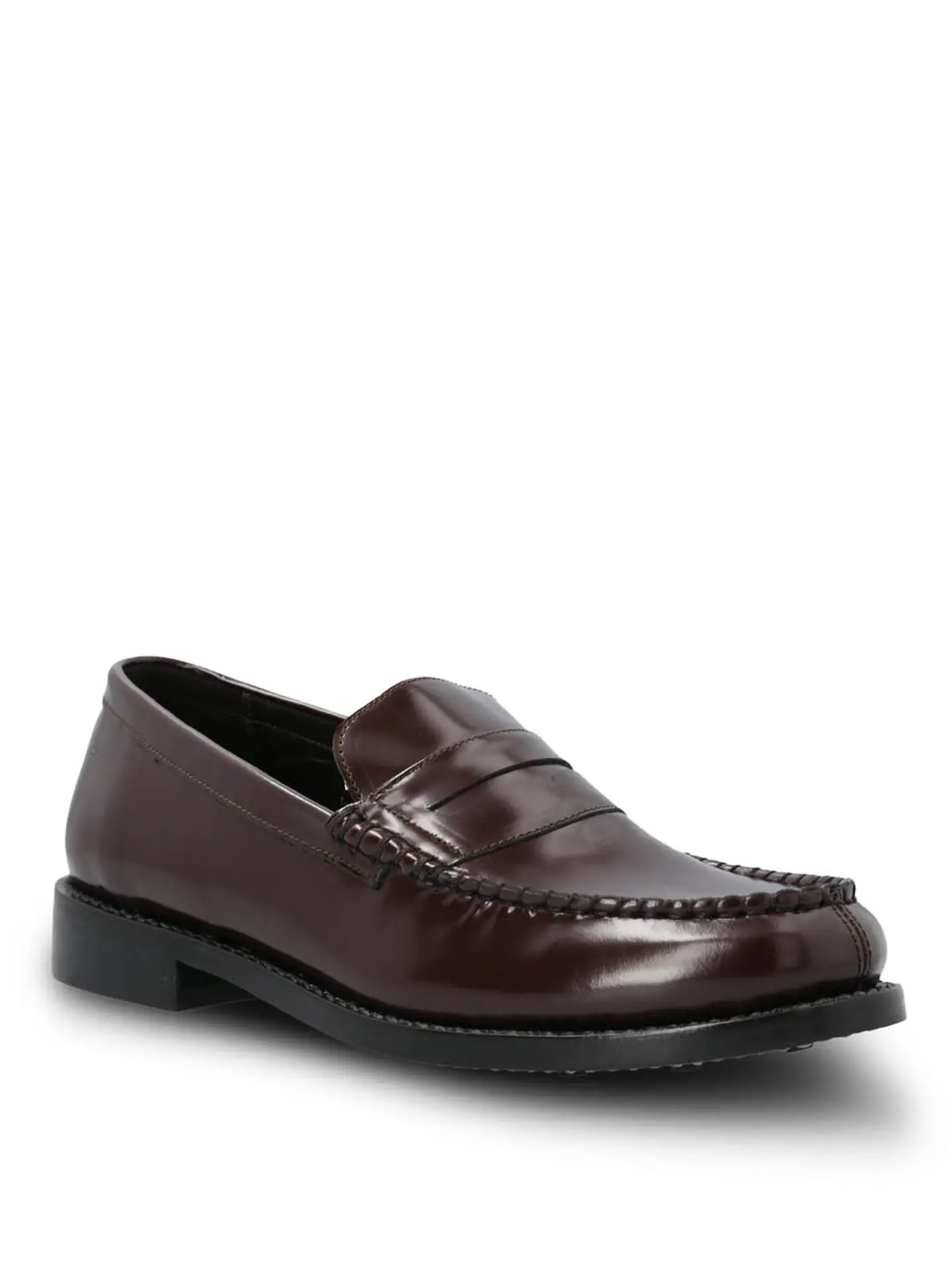 Mocasin Cuero Hombre Kent Burdeo 2