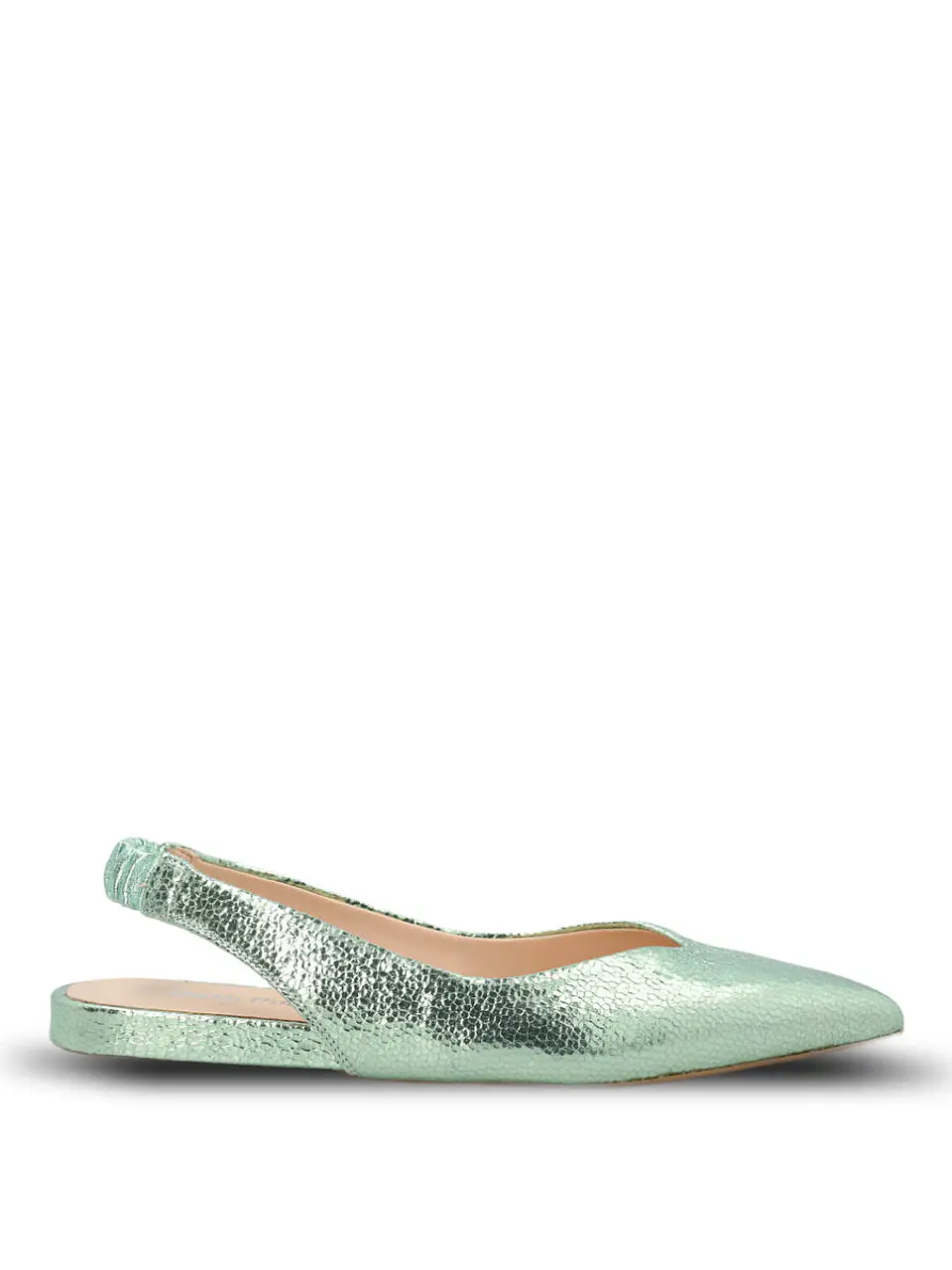 Ballerina Vestir Mujer Cuero Carmin Verde 1
