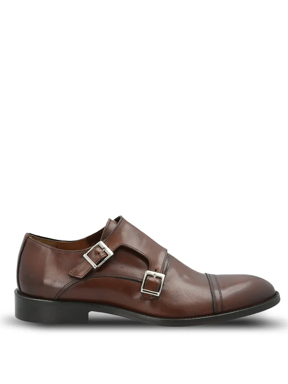 Zapato Cuero Hombre Italiano Battista Café 1
