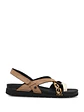 Sandalia Mujer Foria Cuero Negro - Miniatura 1