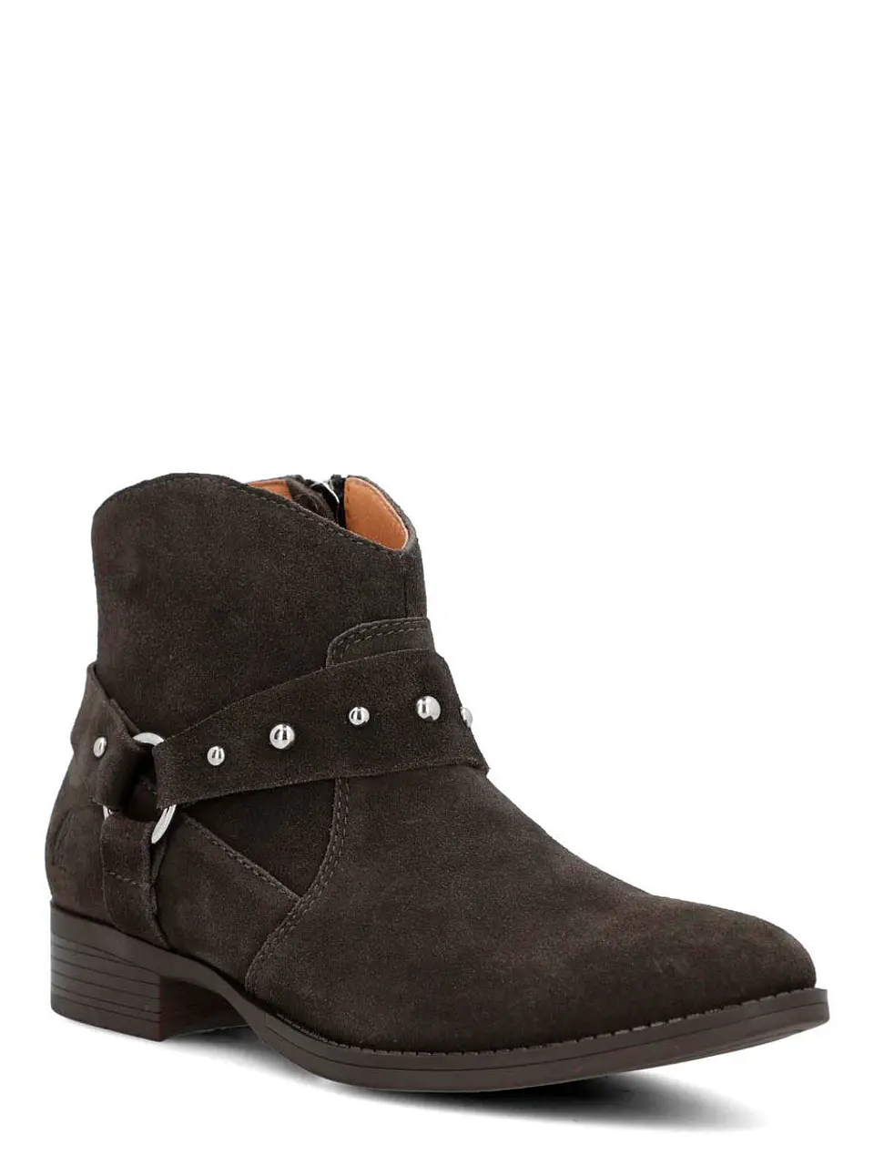 Botin Cuero Mujer Alvania Café 2