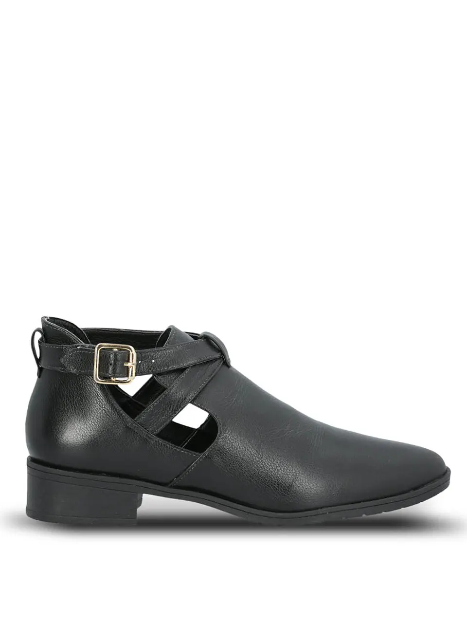 Botin Cuero Mujer Garla Negro 1