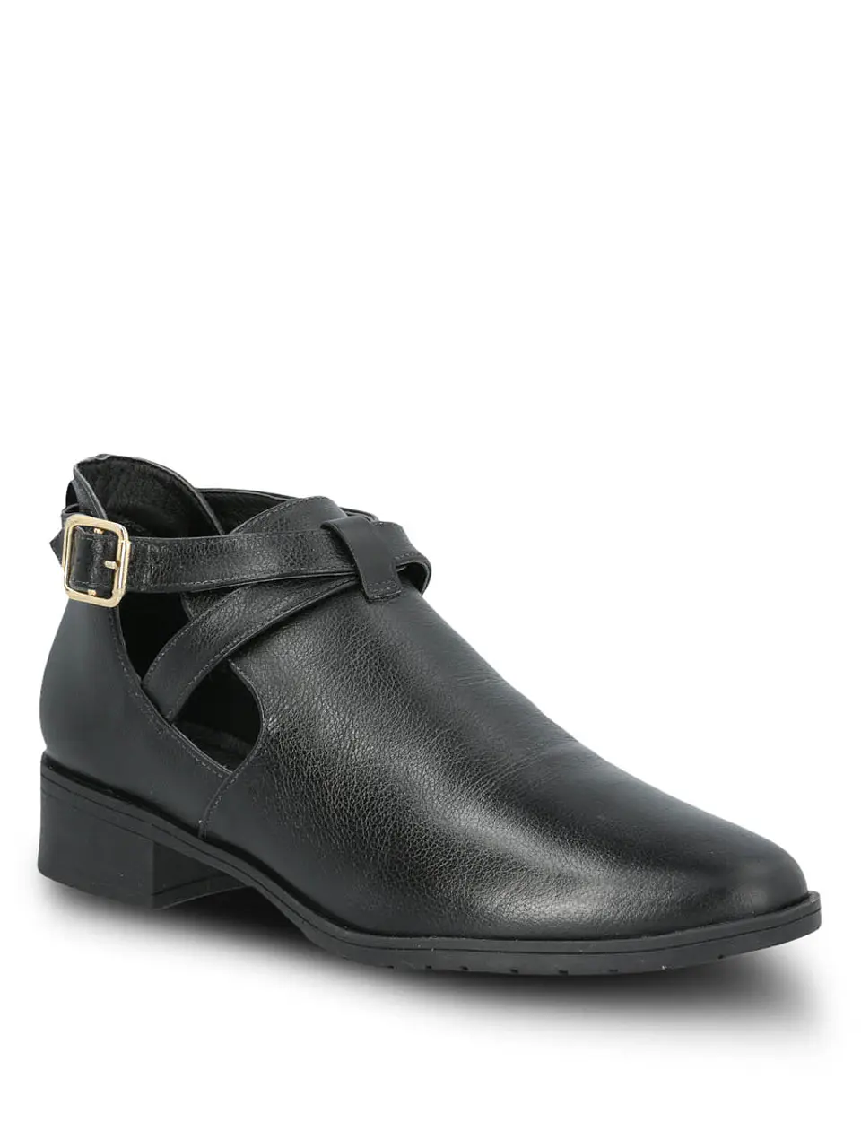 Botin Cuero Mujer Garla Negro 2