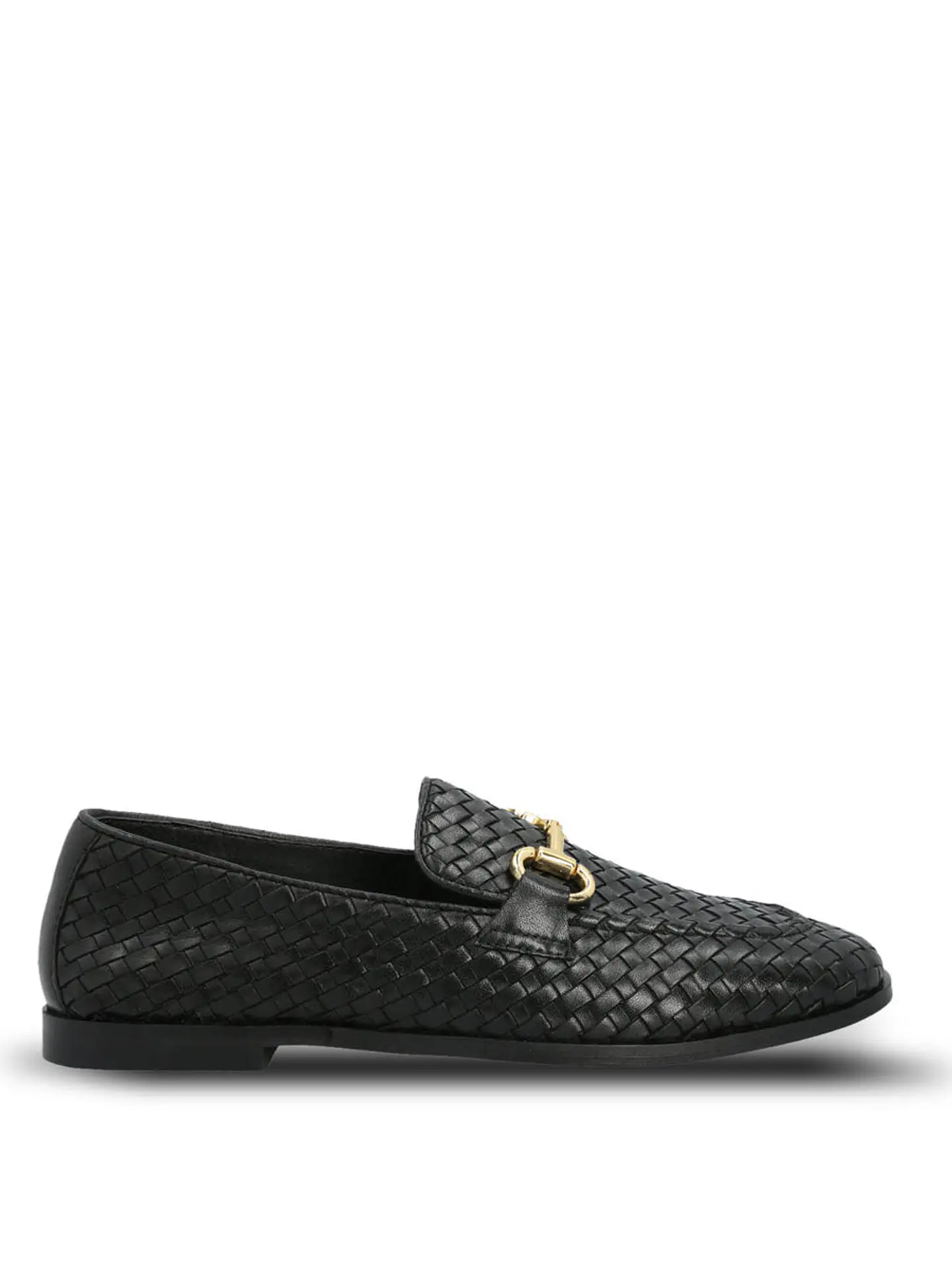 Mocasin Cuero Mujer Feels Negro 1