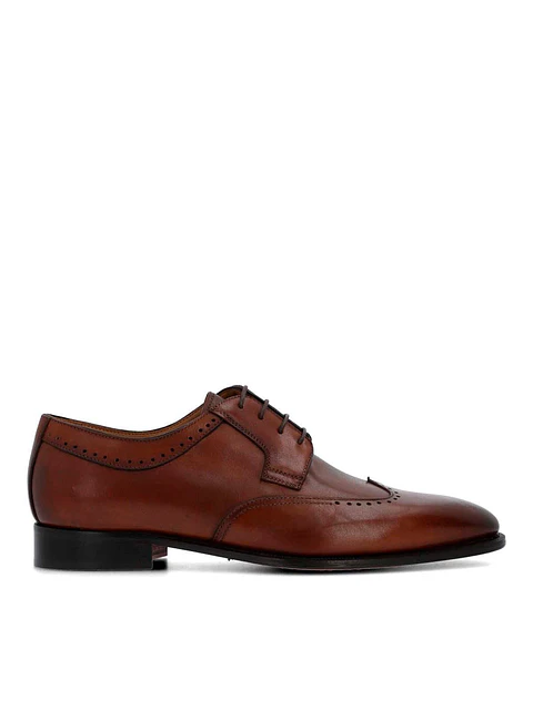 Zapato Italiano Cuero Lorenz Café
