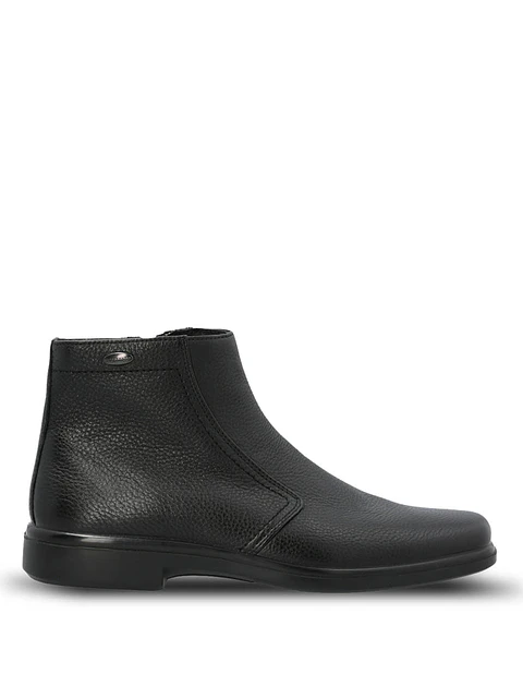 Bota Cuero Hombre Waterproof California Negra