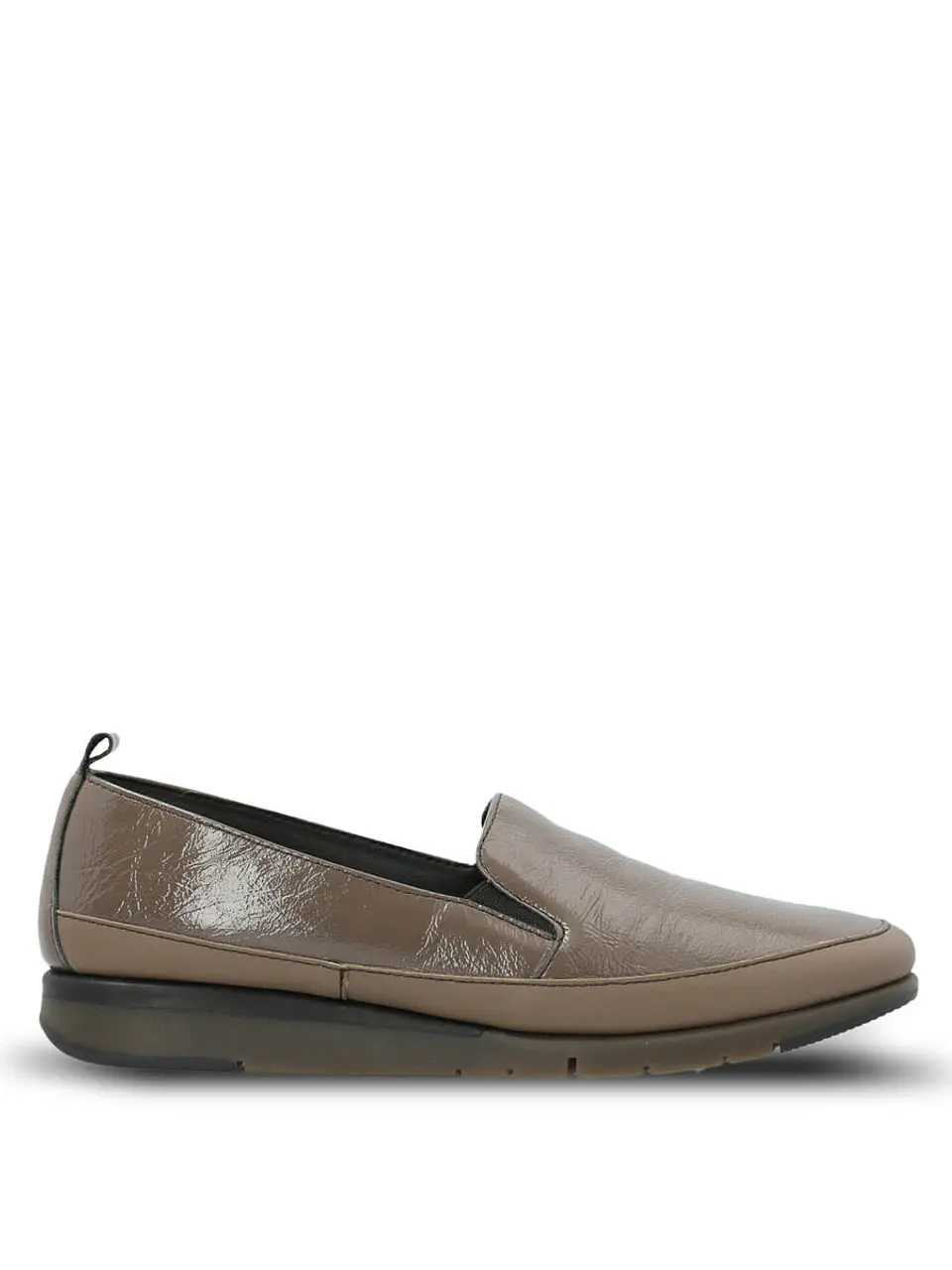Zapato Slip On Cuero Mujer Judy Café Hush 1