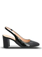 Zapato Vestir Cuero Mujer Temu Negro - Miniatura 1