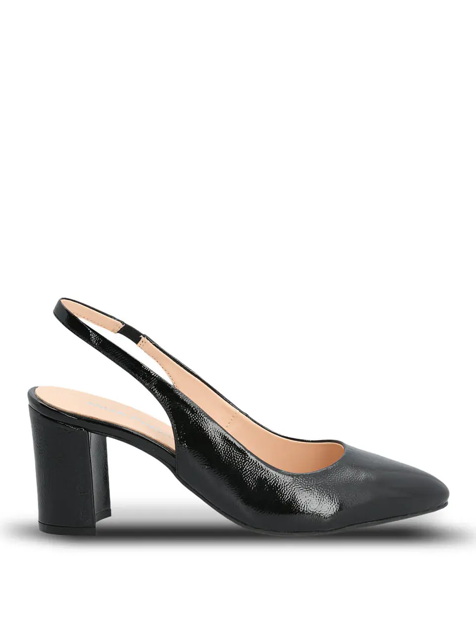 Zapato Vestir Cuero Mujer Temu Negro 1