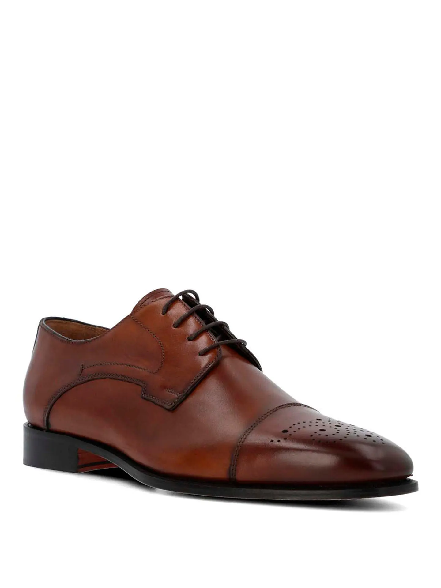Zapato Italiano Cuero Luggi Café 2