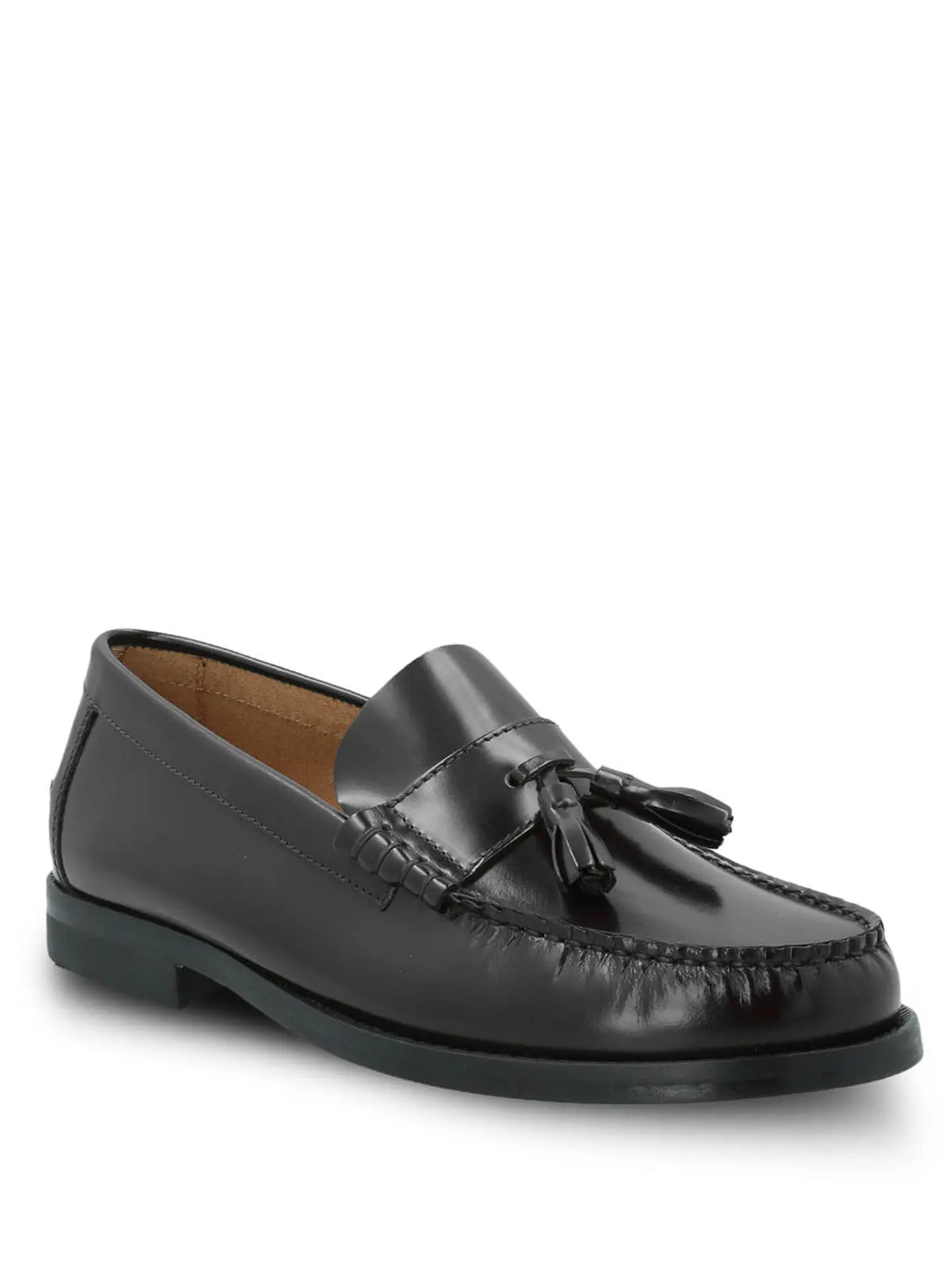 Mocasin Cuero Hombre Italiano Cerata Negro 2