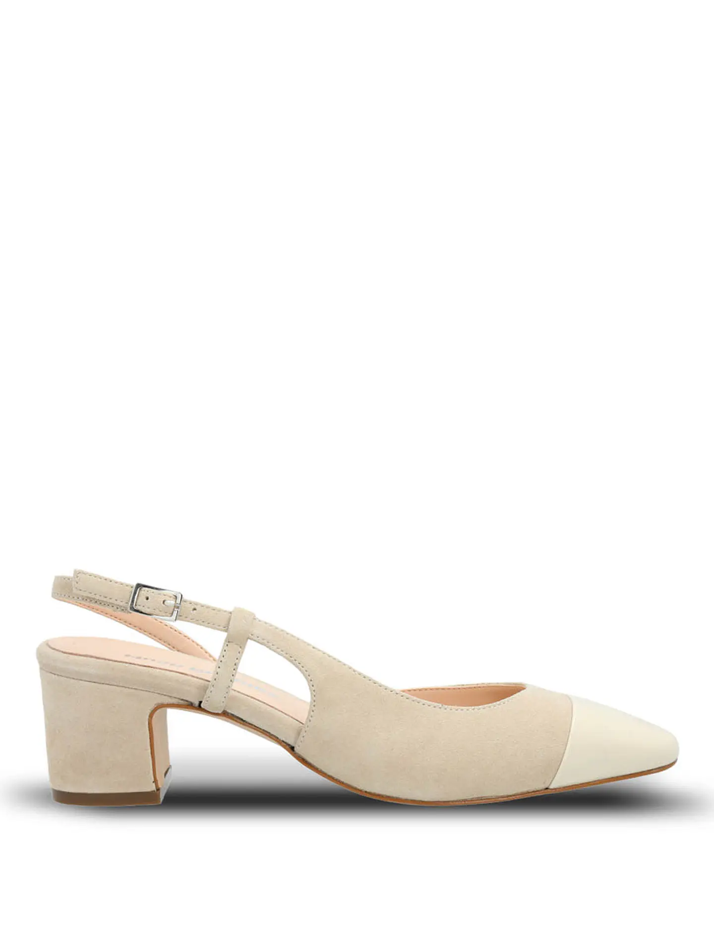 Zapato Vestir Mujer Cuero Paty Beige 1