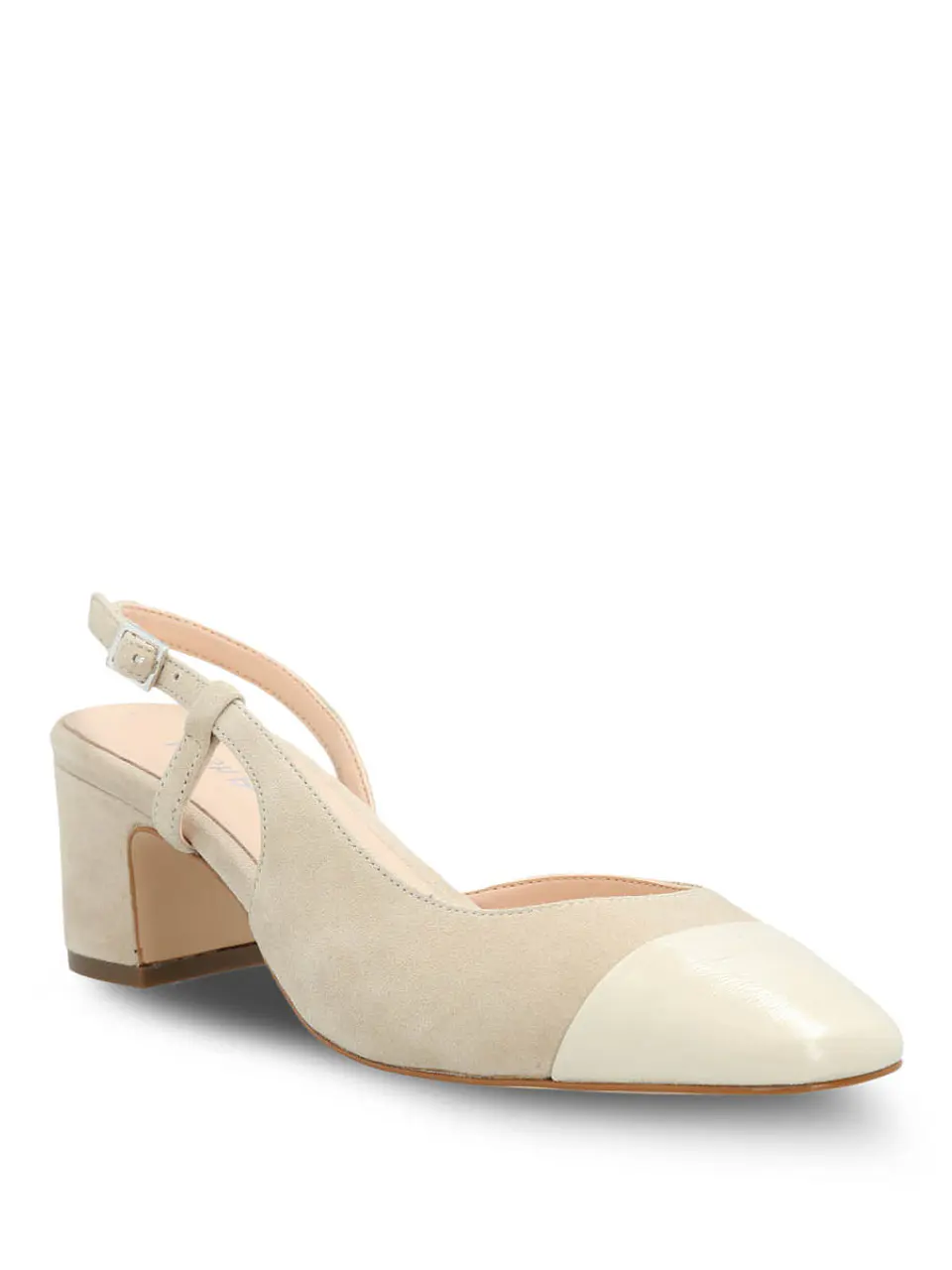 Zapato Vestir Mujer Cuero Paty Beige 2