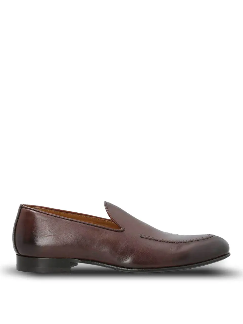 Mocasin Italiano Hombre Cuero Lucca Café 1