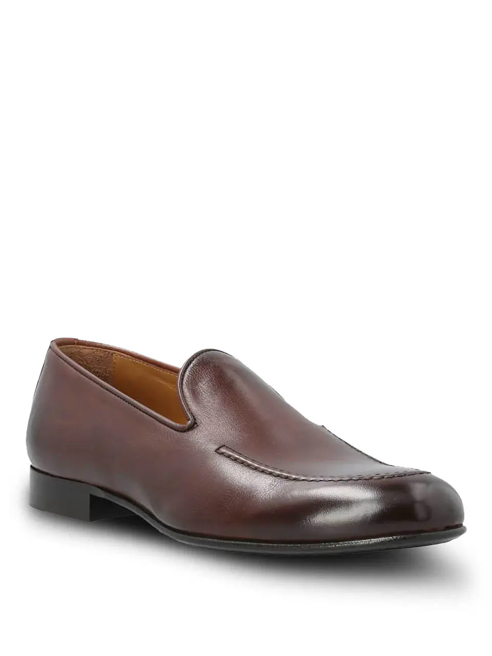 Mocasin Italiano Hombre Cuero Lucca Café 2