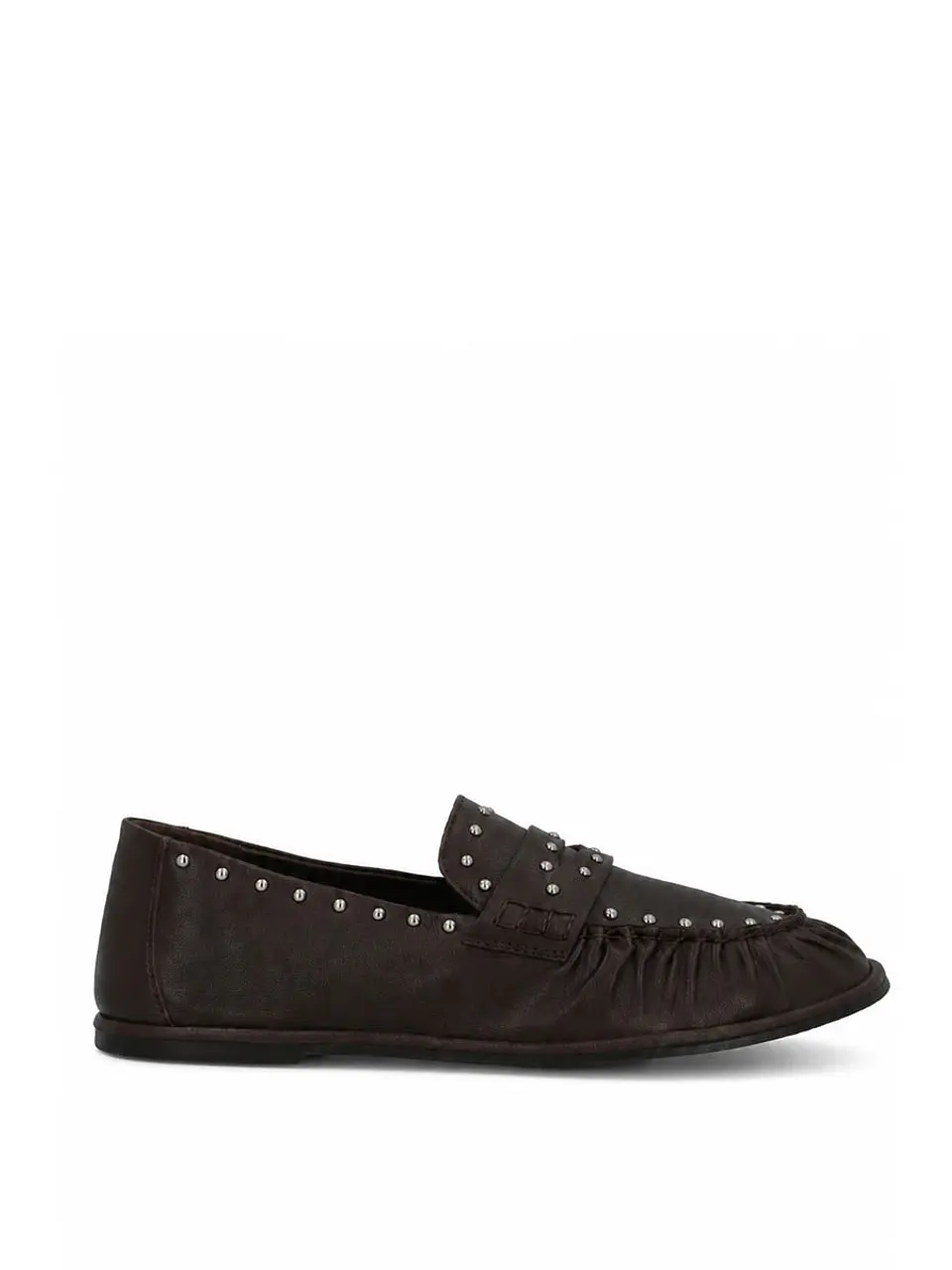 Mocasin Cuero Mujer Ninna Café 1