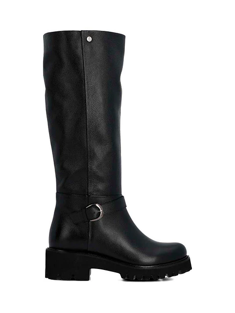 Bota Cuero Mujer Blisda Negra