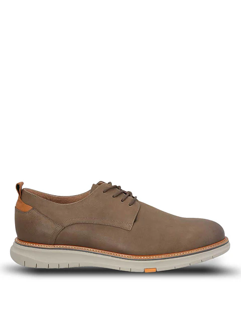 Zapato Cuero Hombre Rustic Taupe