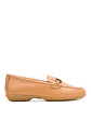 Mocasin Cuero Mujer Alice Bit Loafer Café - Miniatura 1