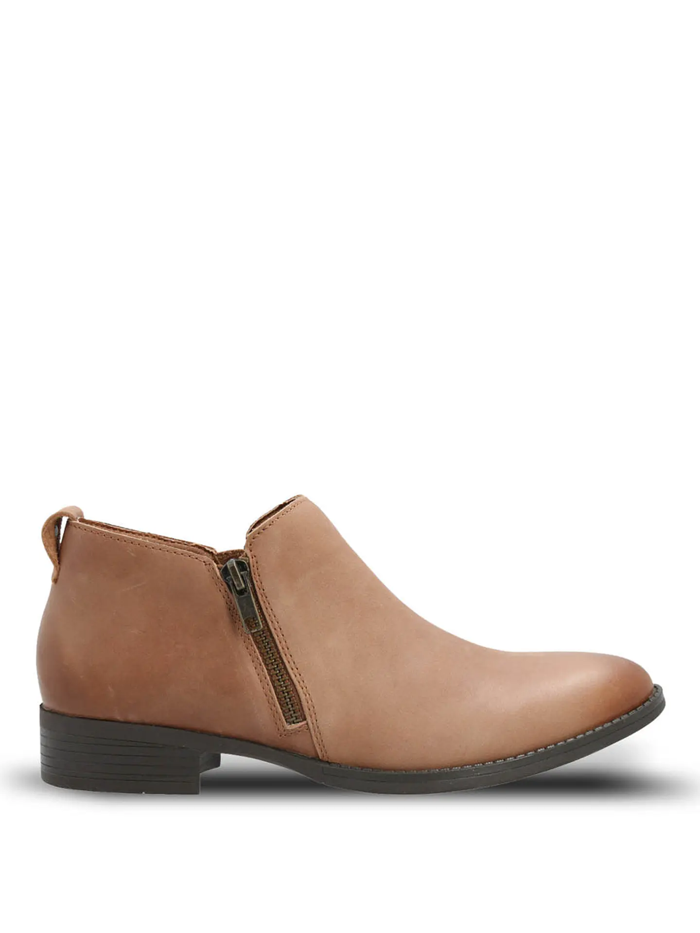 Zapato Cuero Mujer Leiden Café 1