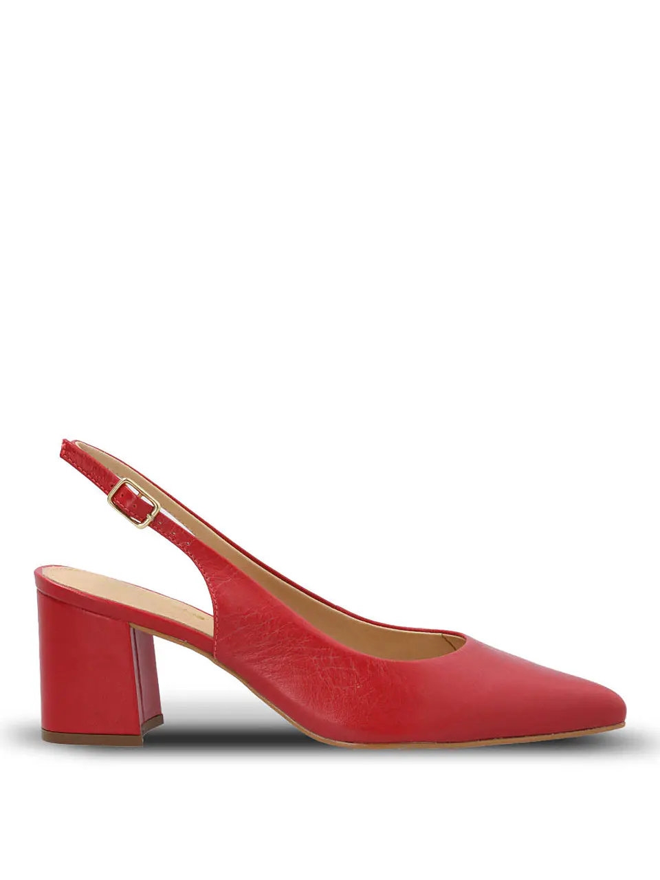 Zapato Vestir Mujer Cuero Debbia Rojo 1