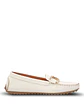 Mocasin Cuero Mujer Rodeo Blanco - Miniatura 1