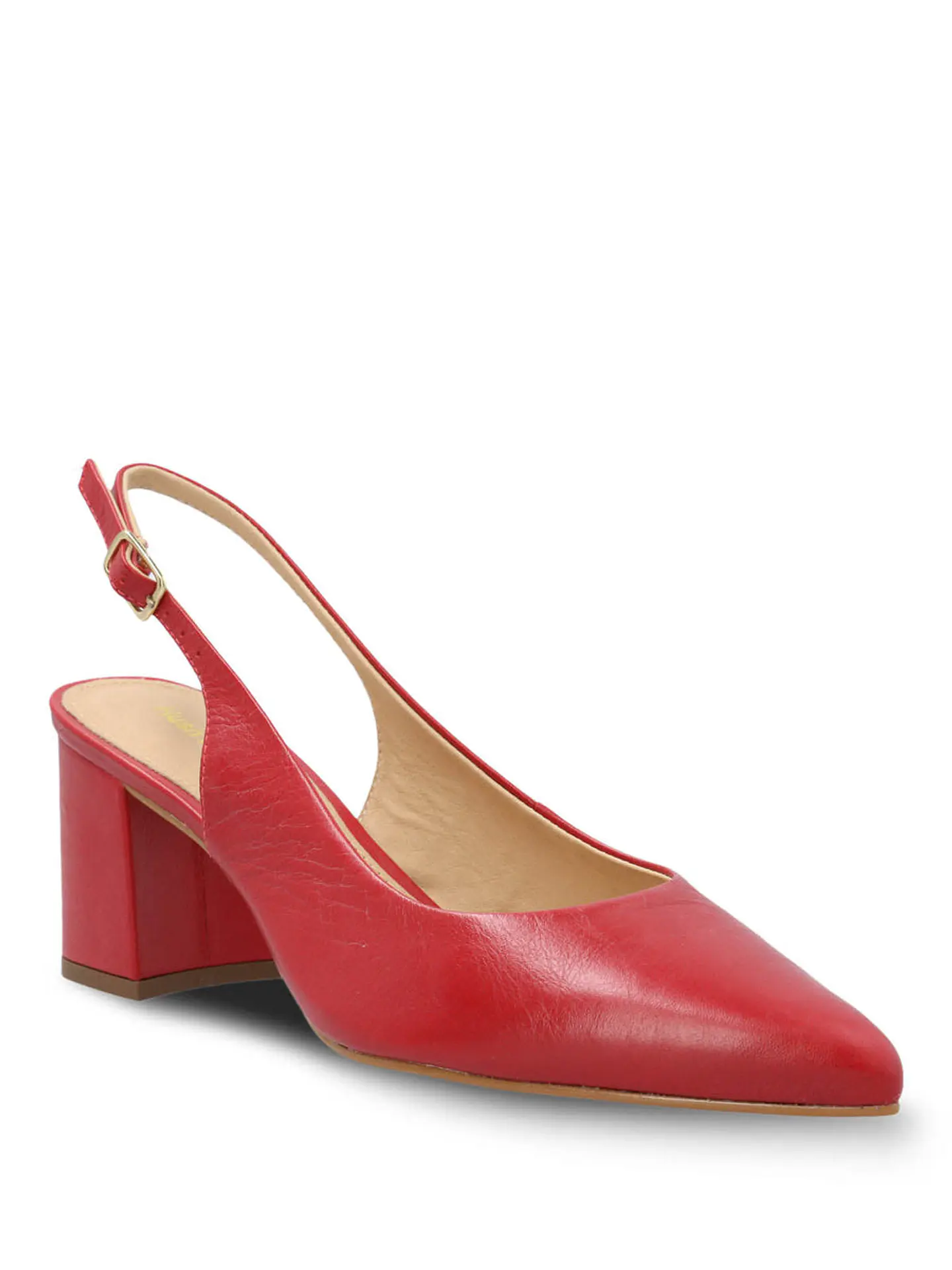 Zapato Vestir Mujer Cuero Debbia Rojo 2