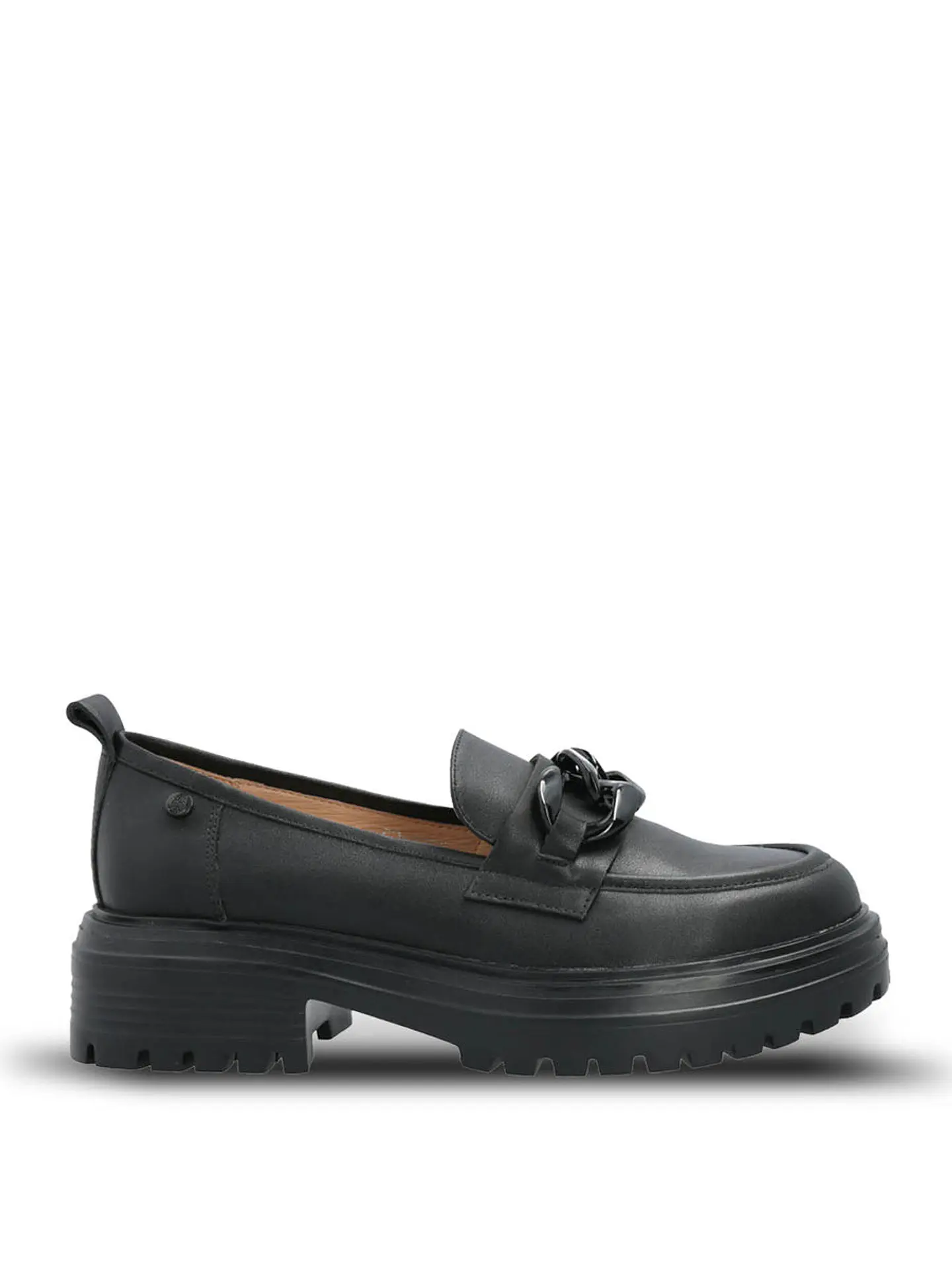 Mocasin Cuero Mujer Leboni Negro 1