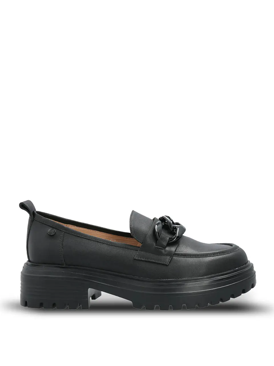 Mocasin Cuero Mujer Leboni Negro 1
