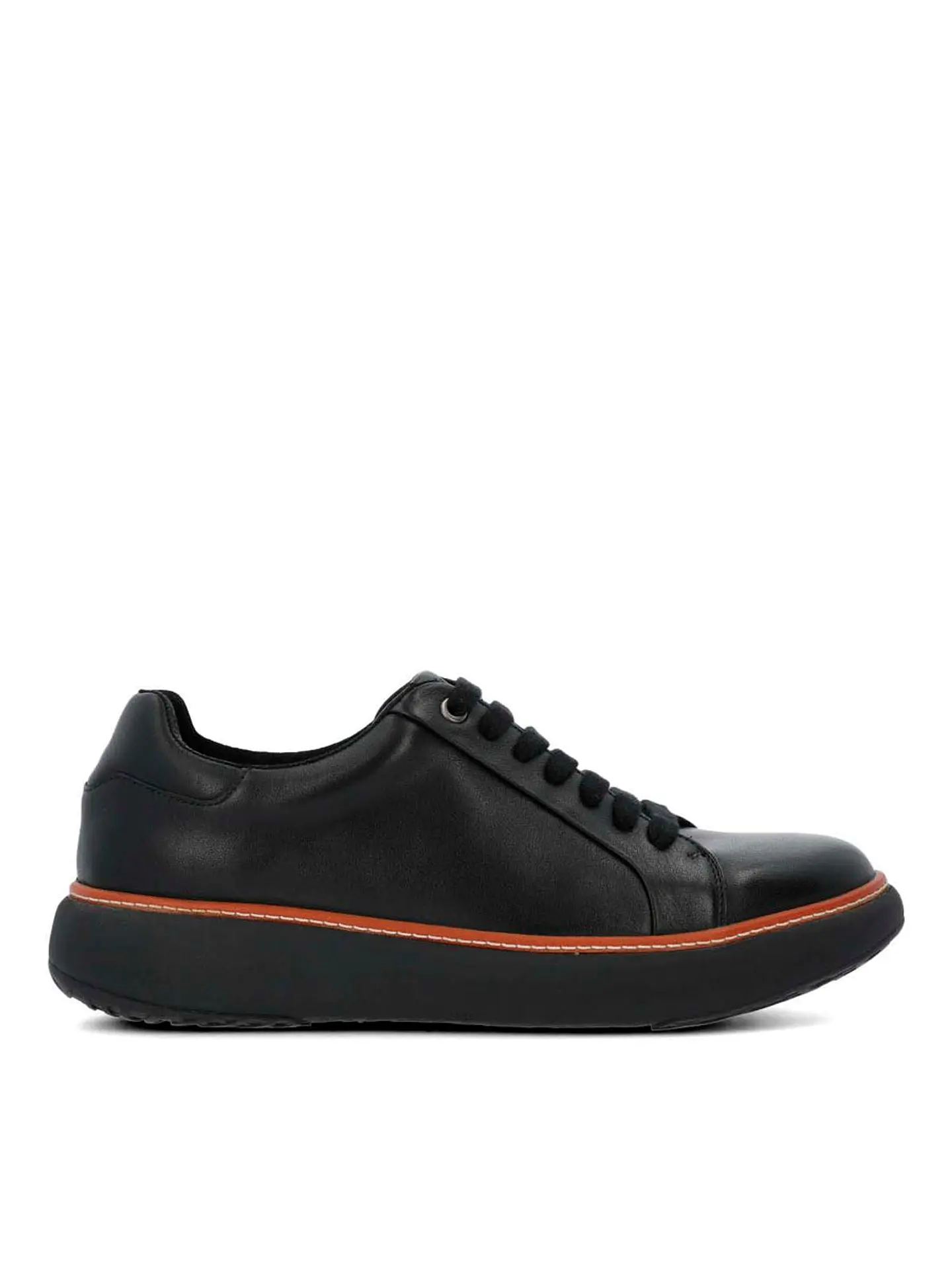 Zapatilla Cuero Hombre Force G Negra 1