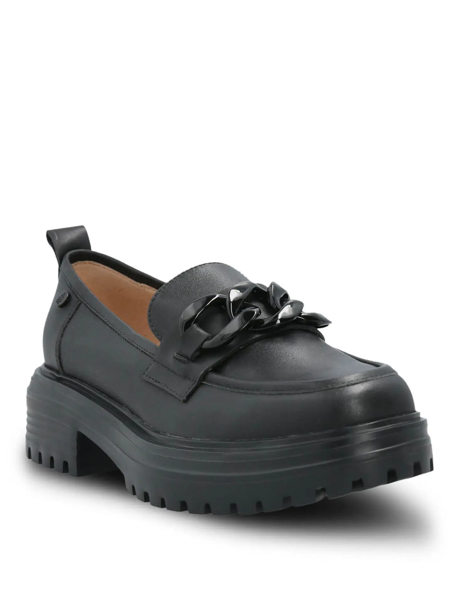 Mocasin Cuero Mujer Leboni Negro 2