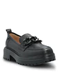Mocasin Cuero Mujer Leboni Negro - Miniatura 2