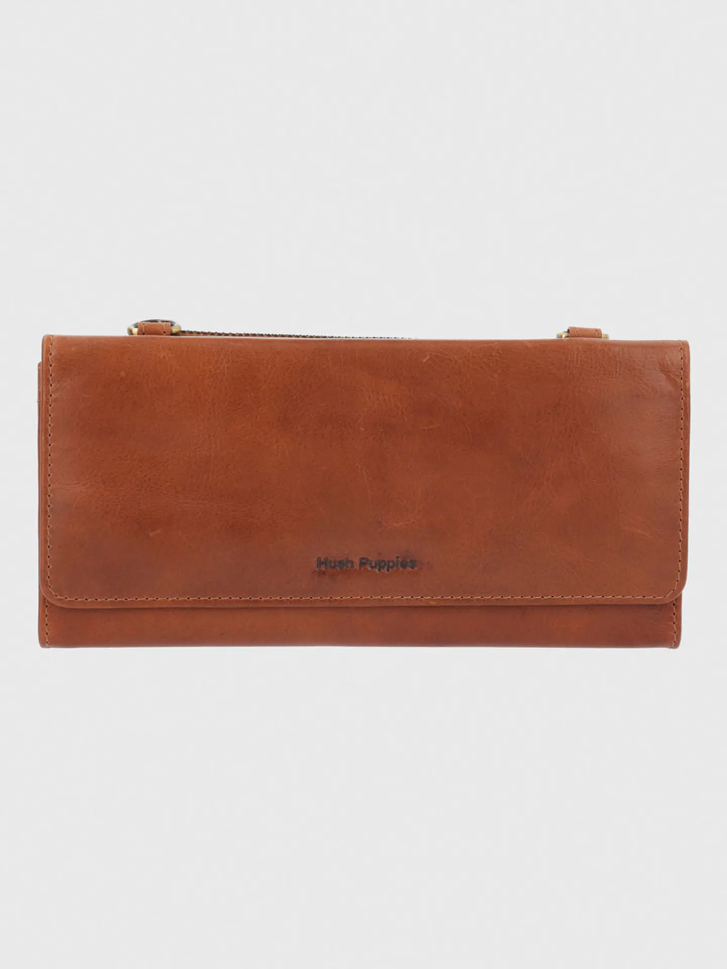Billetera Cuero Mujer Om Farrow Strap Café 1
