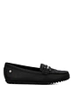 Mocasin Cuero Mujer Silvia Negro - Miniatura 1
