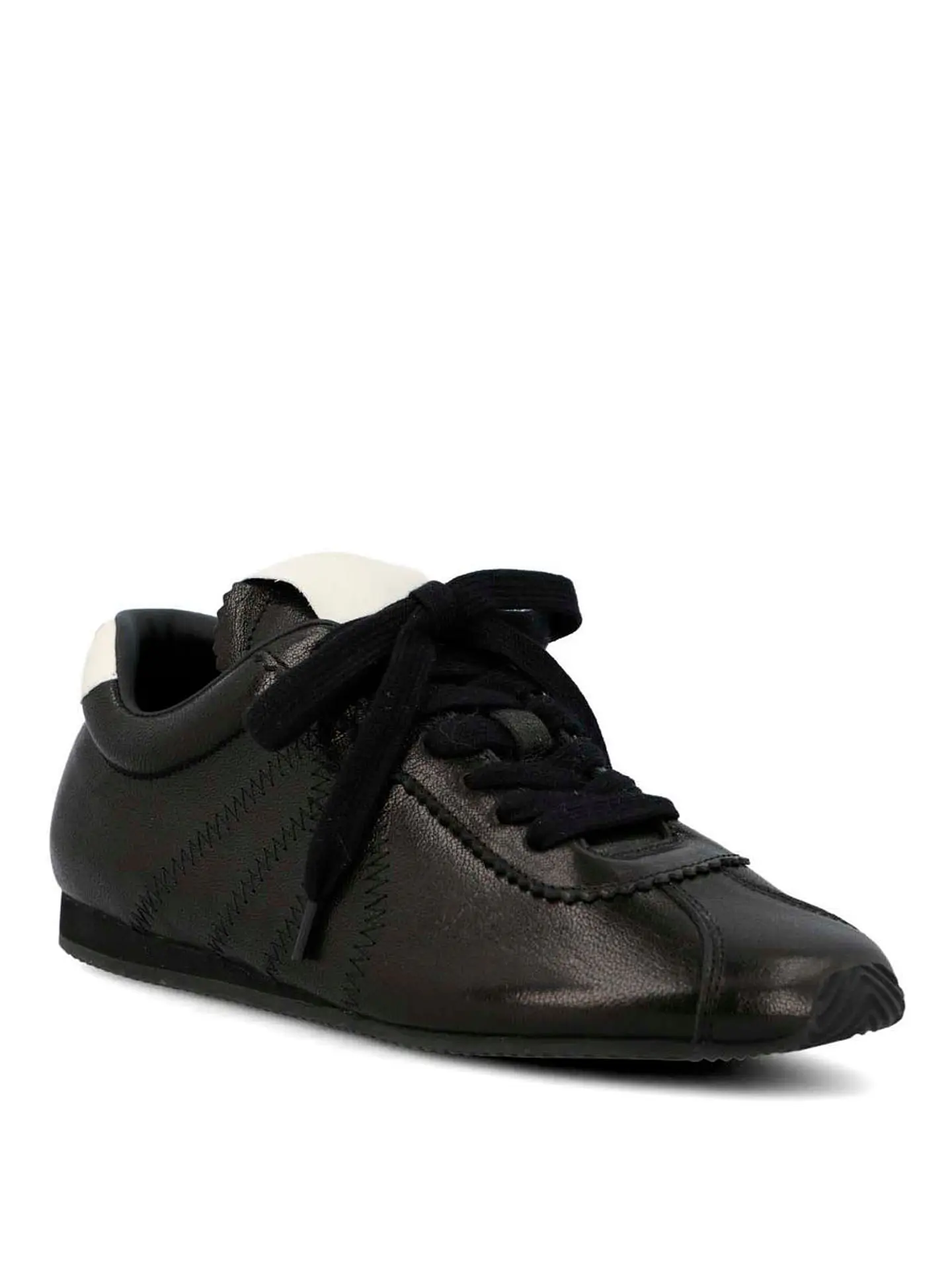 Zapatilla Cuero Mujer Bonik Negro 2