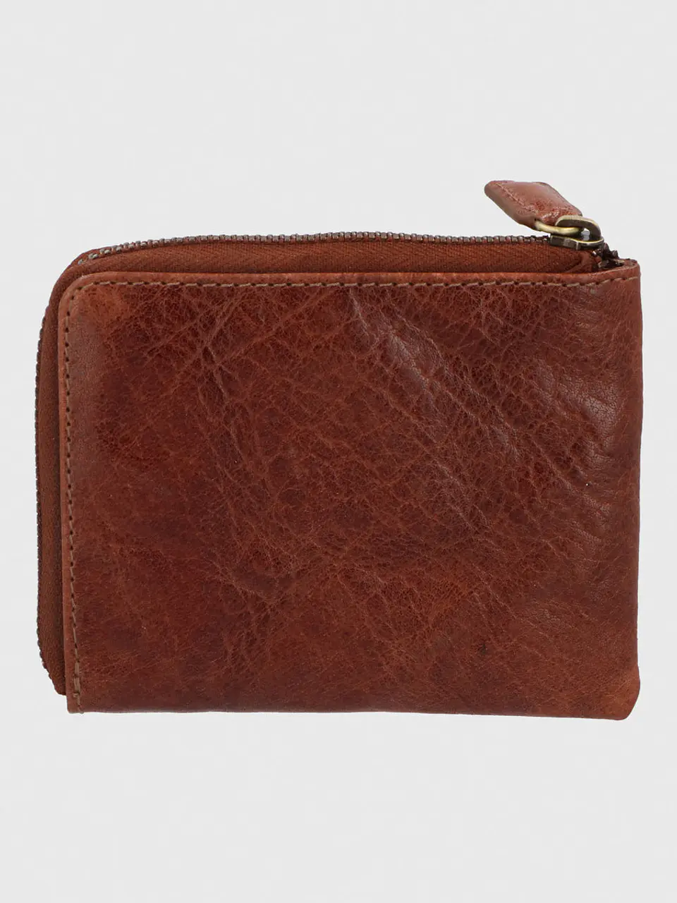 Billetera Cuero Unisex Vn Frank Coin Café 2