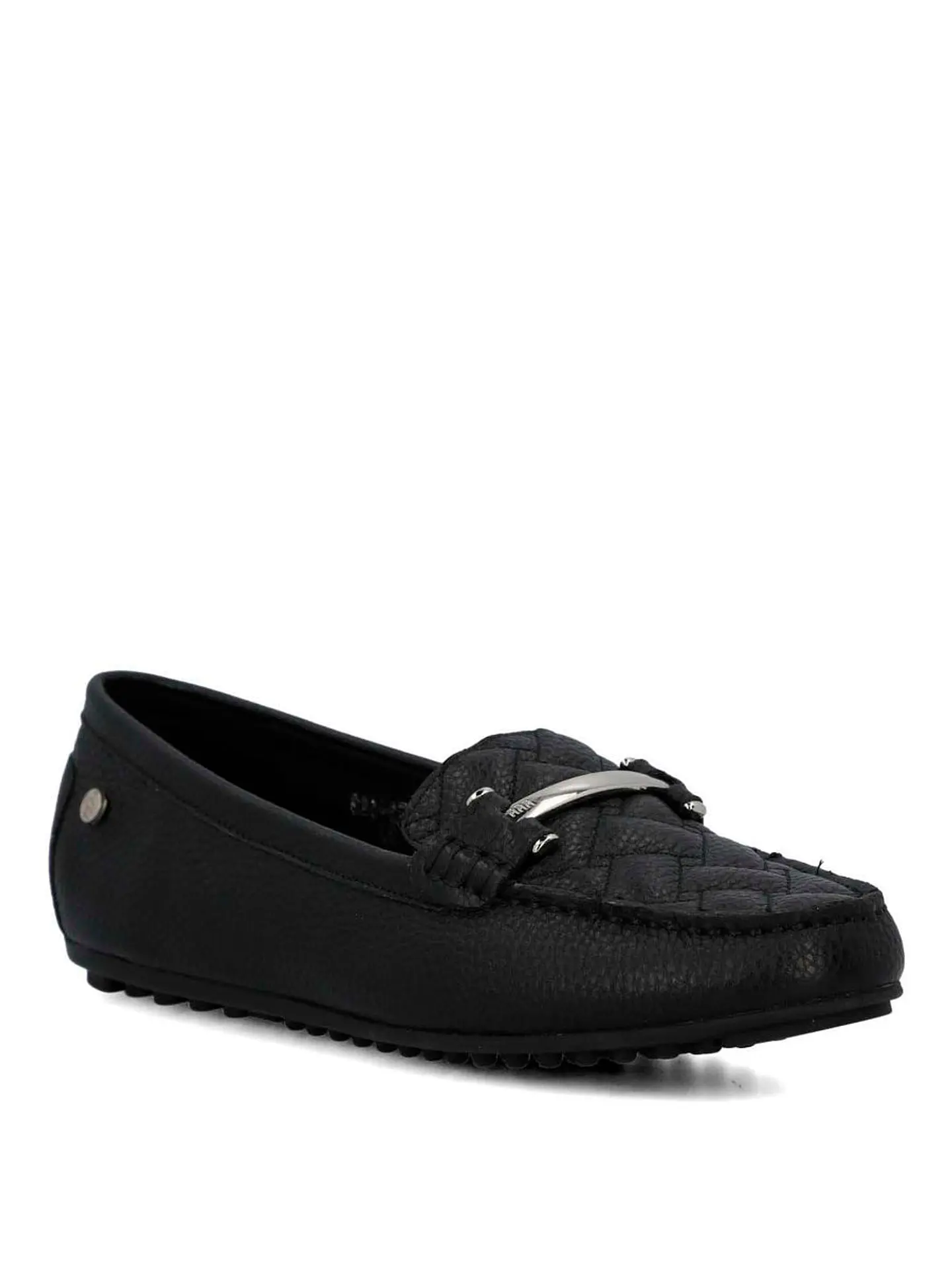 Mocasin Cuero Mujer Silvia Negro 2