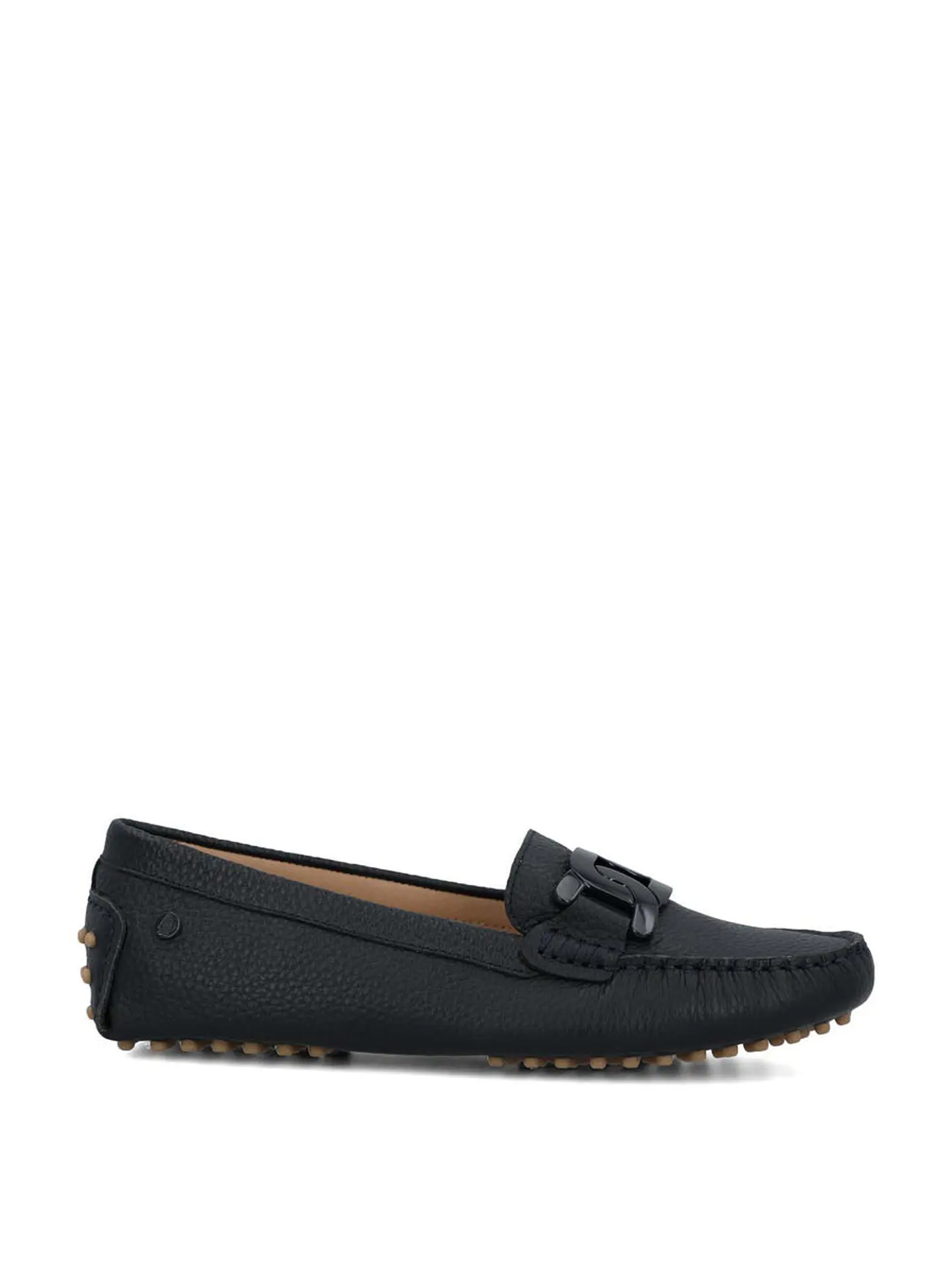 Mocasin Cuero Mujer Simona Azul 1