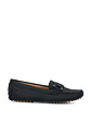 Mocasin Cuero Mujer Simona Azul - Miniatura 1