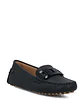 Mocasin Cuero Mujer Simona Azul - Miniatura 2