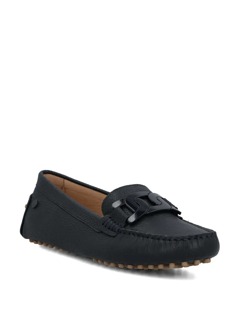 Mocasin Cuero Mujer Simona Azul 2