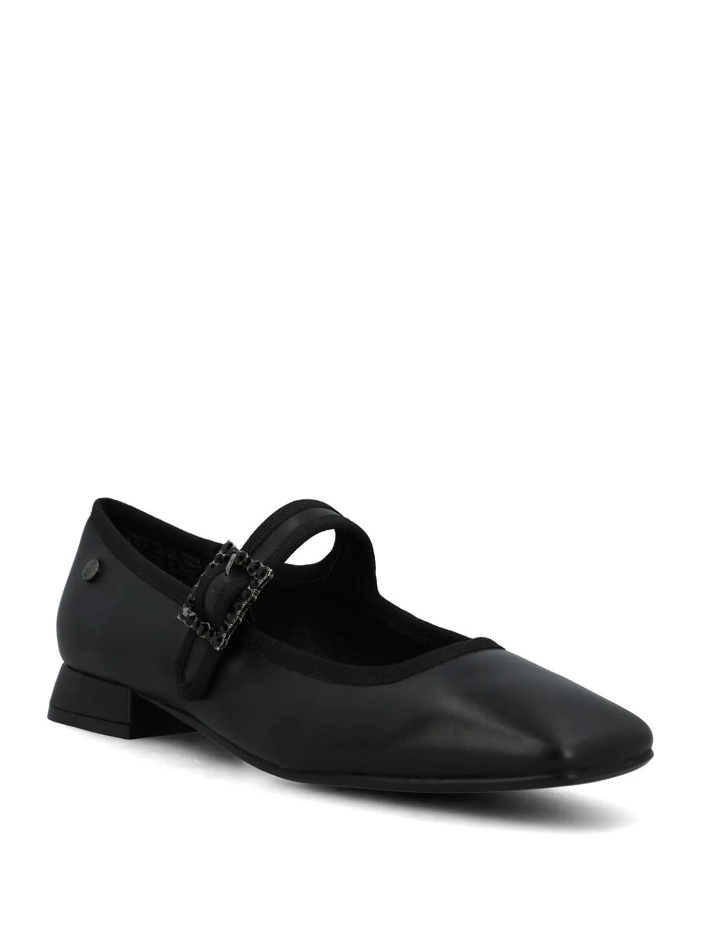 Ballerina Cuero Mujer Hally Negro 2
