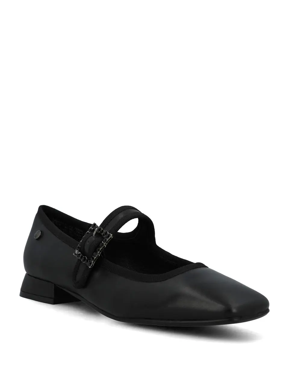 Ballerina Cuero Mujer Hally Negro 2