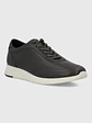 Zapatilla Cuero Mujer Kalfy Gris - Miniatura 2